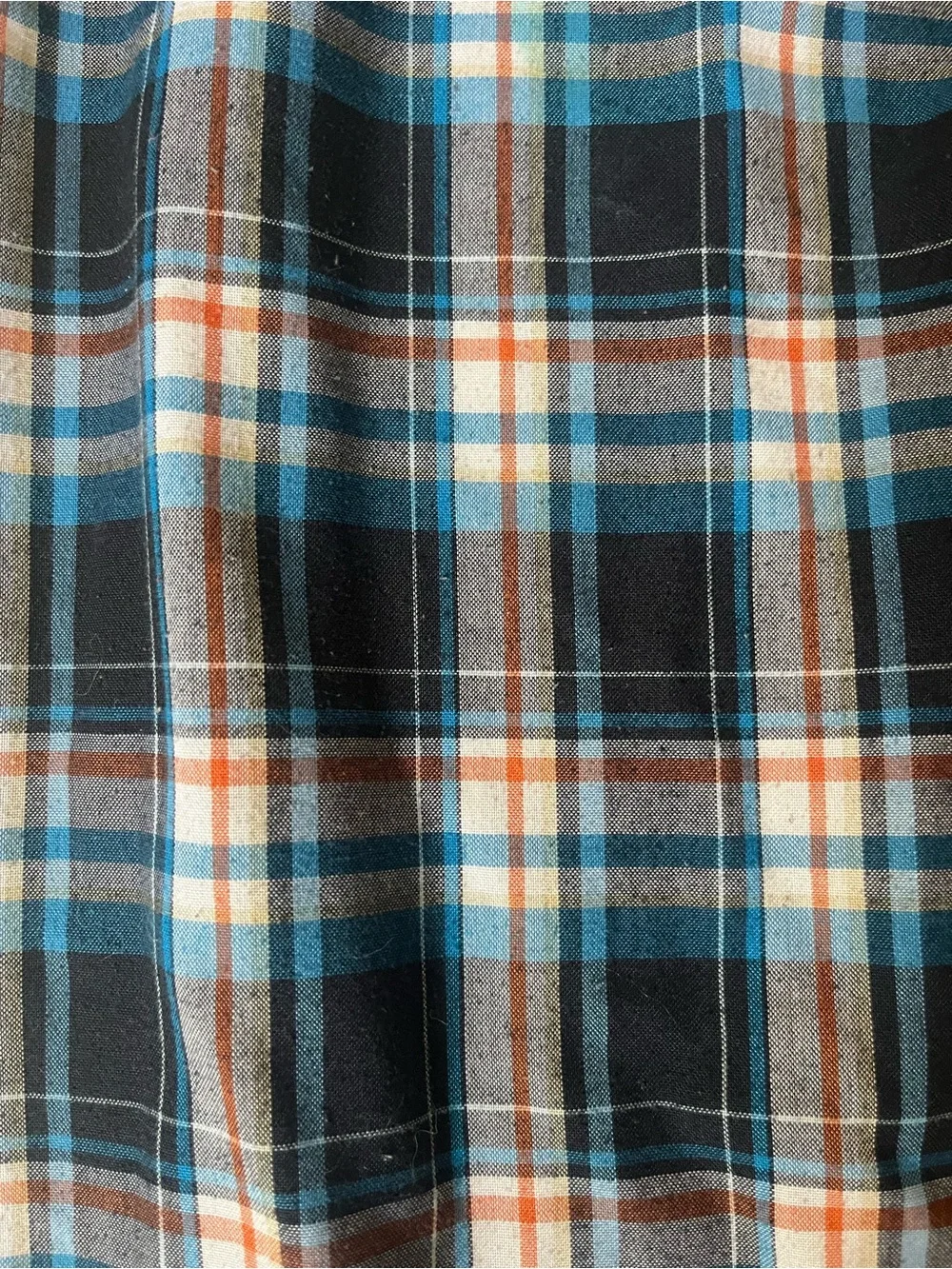 The Children's Place Blue and Rust Plaid Lounge Pants